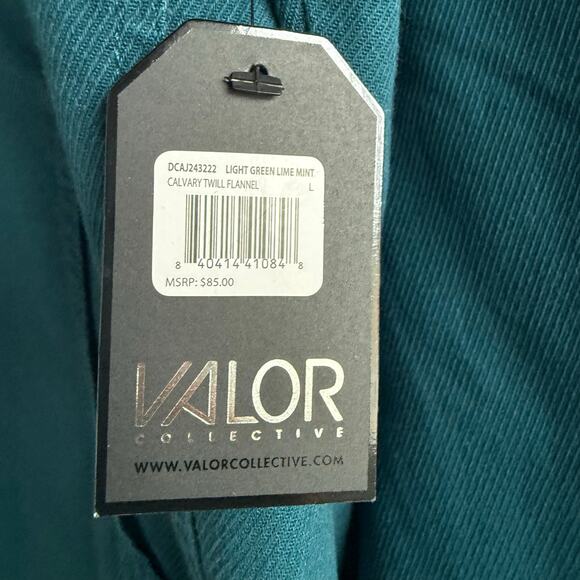 Valor Jacket Calvary Twill Flannel Men's L NWT Workwear Utility Full Zip LS Coat - Picture 4 of 9